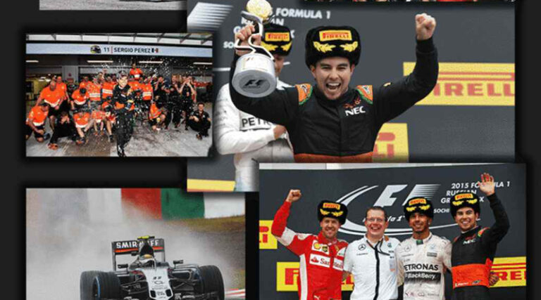 El Checo Pérez triunfo a triunfo, desde que era chiquito