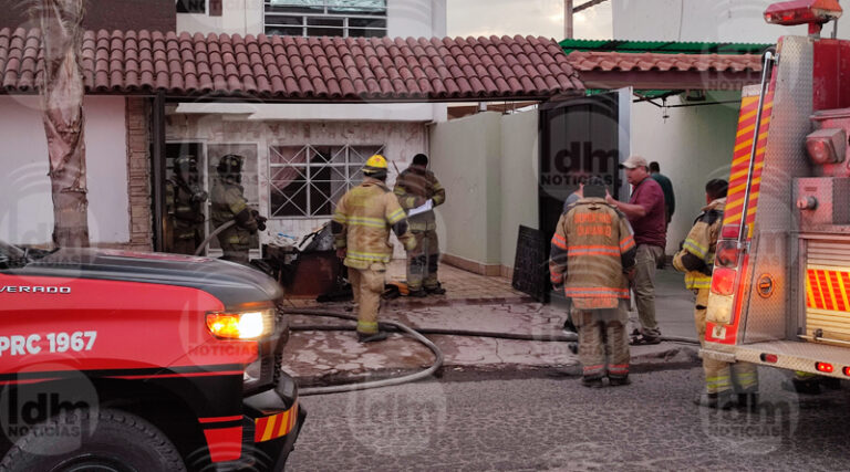 Incendio en casa de la Colonia Santa Fe