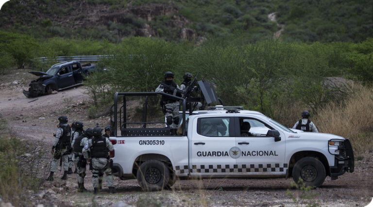 Sujetos armados agreden a elementos de la Guardia Nacional en Sombrerete