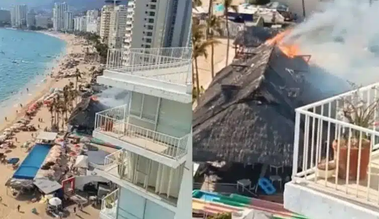 Terrible incendio consume balneario “El Rollo” de Acapulco