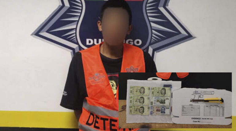 Entro a una tienda, asaltó y salió, minutos después la preventiva lo arrestó