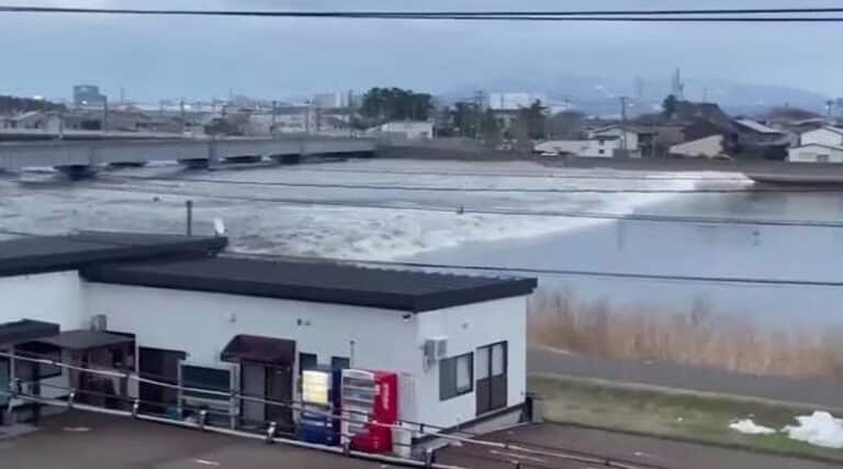 Olas de tsunami golpean Japón tras sismos