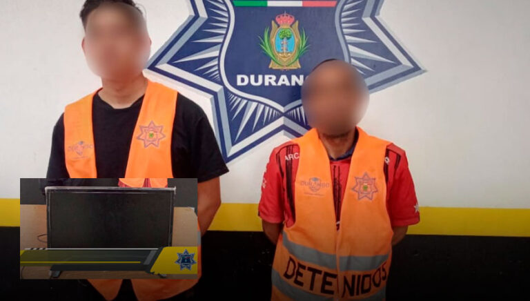 Entraron a una casa y se llevaron una televisión, sin permiso de la dueña, ya están en los separos