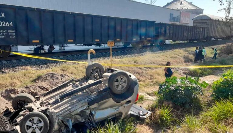 Los chocó el tren, no de fijaron al cruzar las vías, pasó en Gómez Palacio