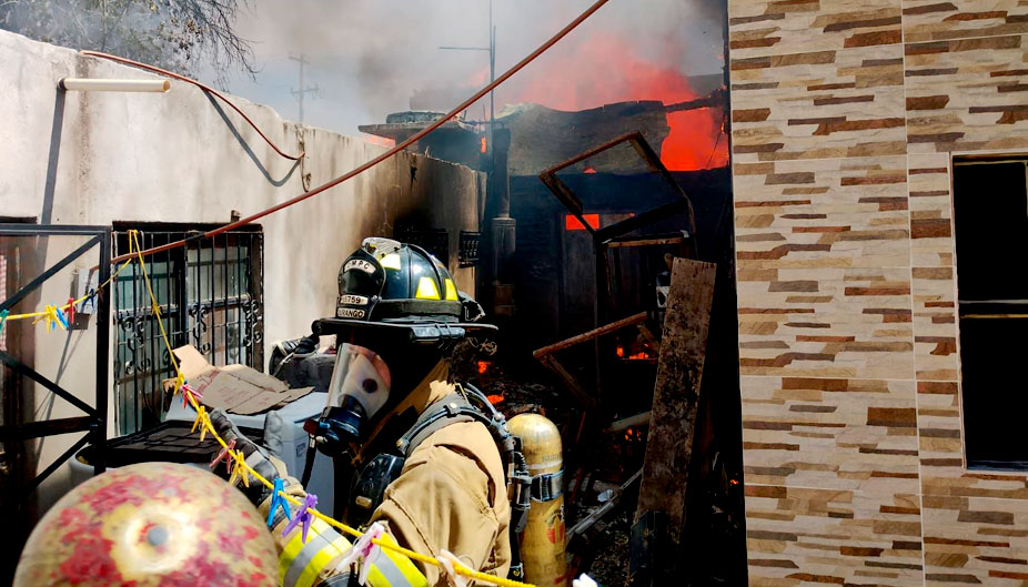 Se quemó casa en la Colonia Rodríguez, solo hubo daños en muebles
