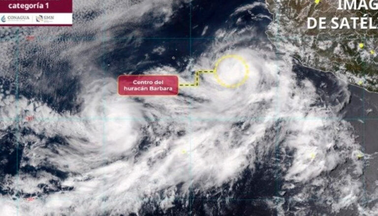 Se disipan Cosme y Barbara; aparecen dos zonas de baja presión en el Pacífico